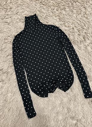 Гольф водолазка в горошок