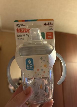 Нова поїлка новый поильник непроливайка nuby чашка бутылочка 240 мл