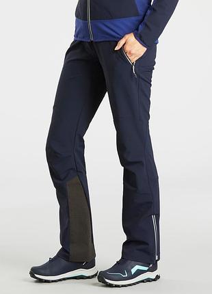 Женские теплые софтшелл штаны для зимнего туризма quechua sh900 (l)