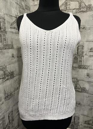 Майка  біла вʼязана
