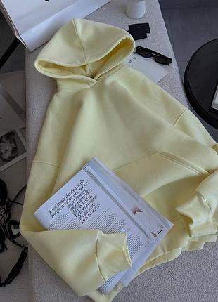 Базовий худі оверсайз на флісі толстовка кофта худи на флисе