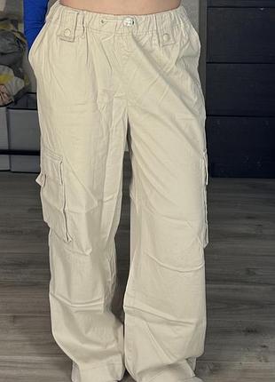 Брюки карго бежеві