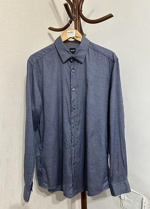 Бавовняна чоловіча сорочка hugo boss