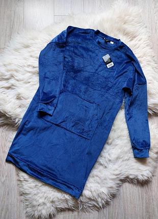 💙🌹💜 чрезвычайно мягкая велюровая туника платье