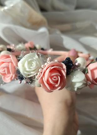 Обруч с цветами