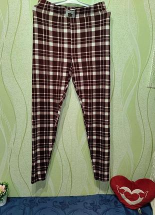 Мягкие, тепленькие трикотажные штанишки, состояние без следа носки