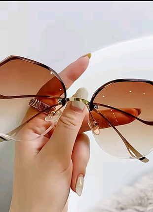 Окуляри жіночі безрамкові сонцезахисні