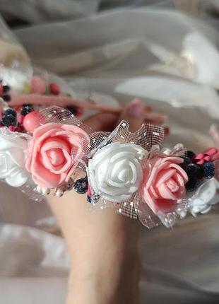 Обруч с цветами