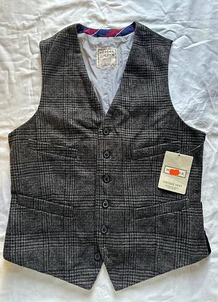 Вінтажний жилет з вовною s-m