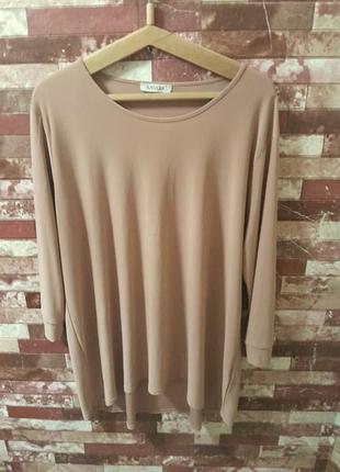 Блуза kasara 3xl рукав 3/4.трикотаж масло
