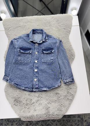 Джинсовка джинсова куртка на кнопках george 5-6 років