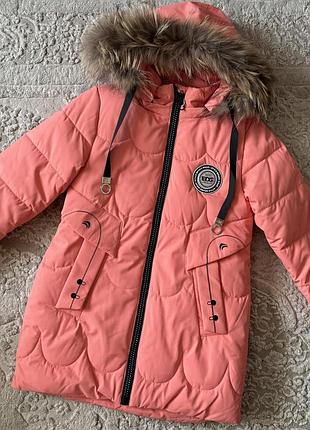 Дитяча зимова куртка для дівчинки підлітка 122-146