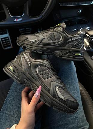 Жіночі термо кросівки new balance 530 fleece dark grey black розпродаж