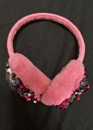 Наушники детские для тепла шапка звёзды