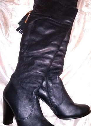 Итальянские зимние ботфорты роскошные изысканные