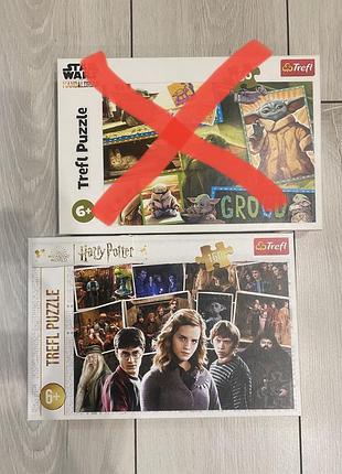 Пазли trefl "гаррі поттер та друзі" , зоряні війни: мандалорець" на 160 елементів.