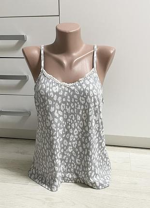 Майка маечка для сна на бретелях женская s