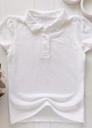 Новое белое поло девочке артикул: 24680 бренд: george (джордж)