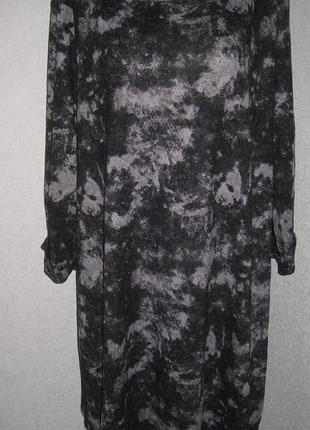 Трикотажное платье туника большой размер f&f размер 24-26