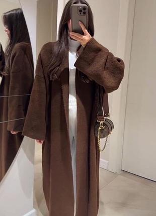 Жіночий повсякденний класичний діловий теплий кардиган ангоровий тканина ангора вʼязка