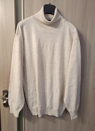 Полу шерстяной гольф водолазка свитер