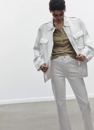 Білосніжні джинси zara