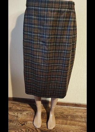 Классическая шерстяная юбка delmod international