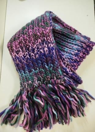 Шарф вязаный красавица