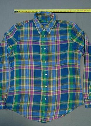 Воротник 42 см ralph lauren size xl женская фланелевая рубашка в клетку 100% cotton classic fit