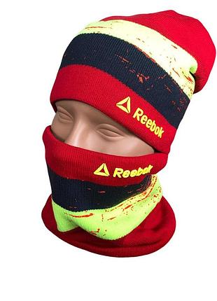 Зимняя шапка и бафф на подростка