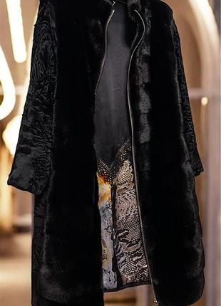 Ексклюзив 🔥шуба норкова італія 🇮🇹 норка свакара 95 см овер 46-52