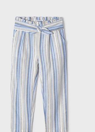 Стильные штанишки с льном