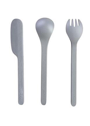 Набор детских столовых приборов ложка вилка нож liewood