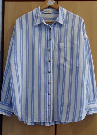 Cупер брендова сорочка блуза блузка льон р.44-48