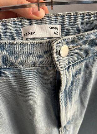 Женские джинсы, новые,42 размер, бренд sinsay.высокая посадка.модель палаццо.