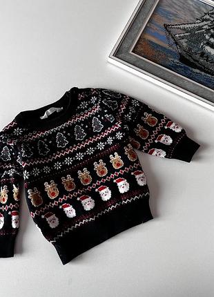 Новорічна кофта primark на хлопчика 3-6 місяців