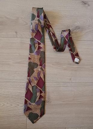 Стильна шовкова краватка renato cavalli/краватка / галстук з натурального шовку