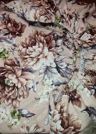 ❄️ теплые простыни на резинке из фланели - цветы, 100% хлопок, есть все размри! ❄️