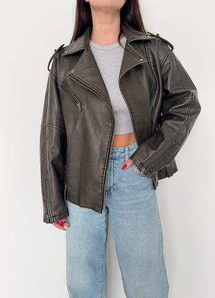 Шикарная косуха с изнанкой pull &amp; bear