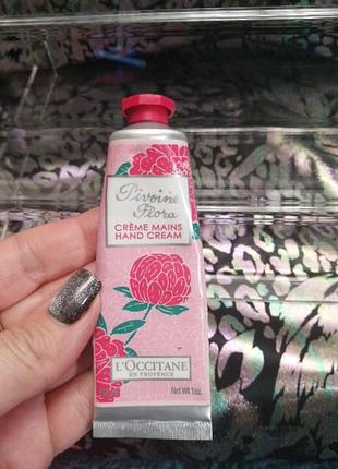 Крем для рук масло ши з півонією l'occitane