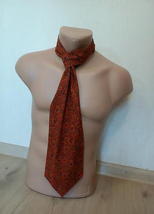 Мужской аскот/ шелковый галстук