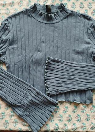 Лонгслив короткий коттон/эластан новый р.46-48 shein