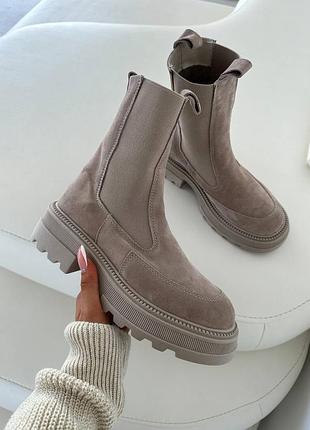 Челсі 10798, р.35,36,37,38,39,40, натуральна замш, беж