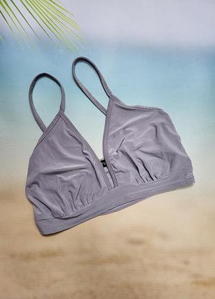 Бралетт серый топ бюстгальтер s