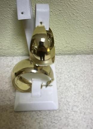 Сережки конго золотисті