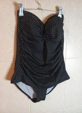 Купальник в белый горошек