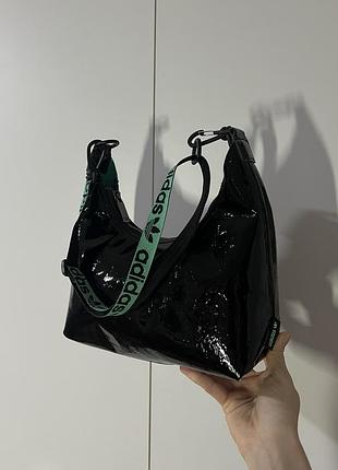 Сумка-ейрлайнер міні, he9776, лакова сумка адідас, двостороння сумка