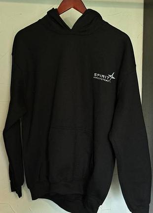 Чорна толстовка spirit aerosystems m