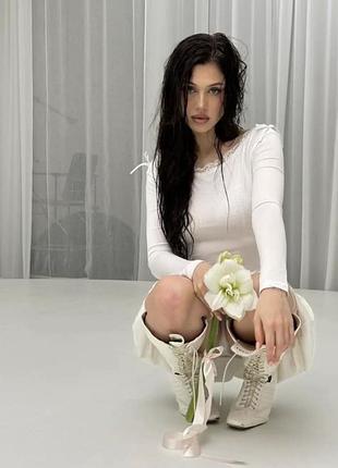 Боди, бодик с бантиками,с капюшоном,на фотосессию,с кружевом кофта