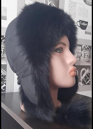 Продам шапку-ушанку з натурального хутра